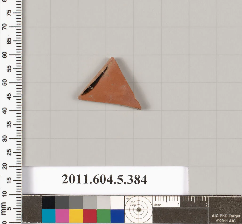 Terracotta fragment of a kylix (drinking cup) — Unknown