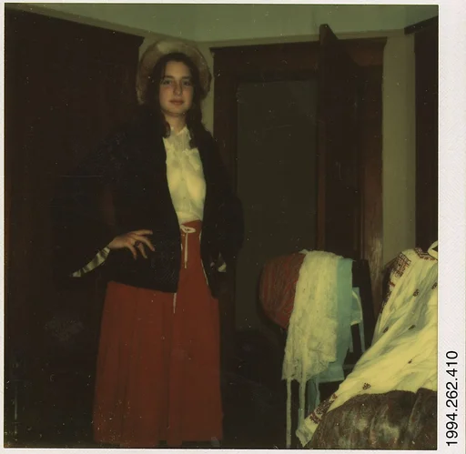 [Carla Steiger in Fur Hat, Oberlin, Ohio]