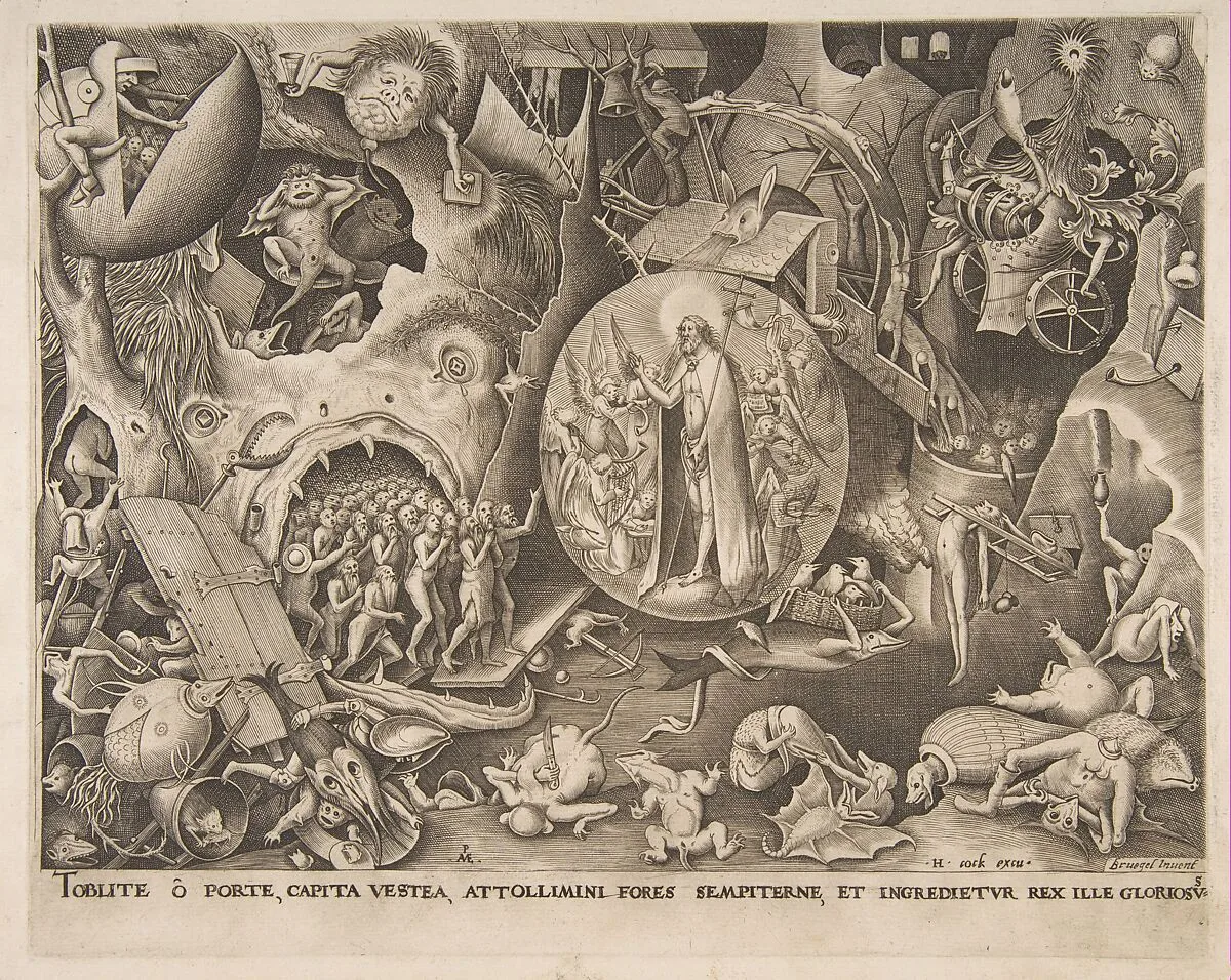 The Descent of Christ Into Limbo — Pieter Bruegel the Elder|Pieter van der Heyden|Hieronymus Cock