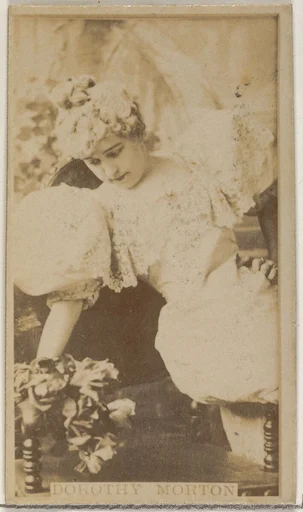 Dorothy Morton, from the Actors and Actresses series (N45, Type 8) for Virginia Brights Cigarettes