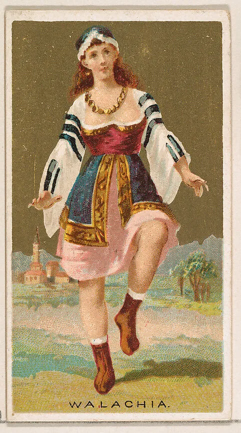 Walachia, from the Dancing Girls of the World series (N185) issued by Wm. S. Kimball & Co. — William S. Kimball & Company
