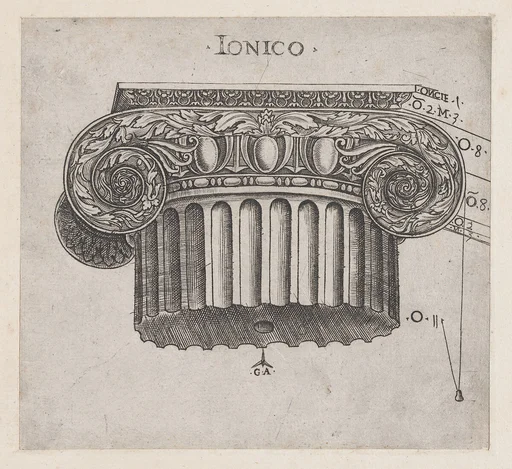 Speculum Romanae Magnificentiae: Ionic capital