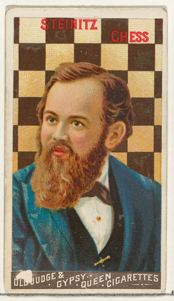 Steinitz, Chess, from the Goodwin Champion series for Old Judge and Gypsy Queen Cigarettes — Goodwin & Company