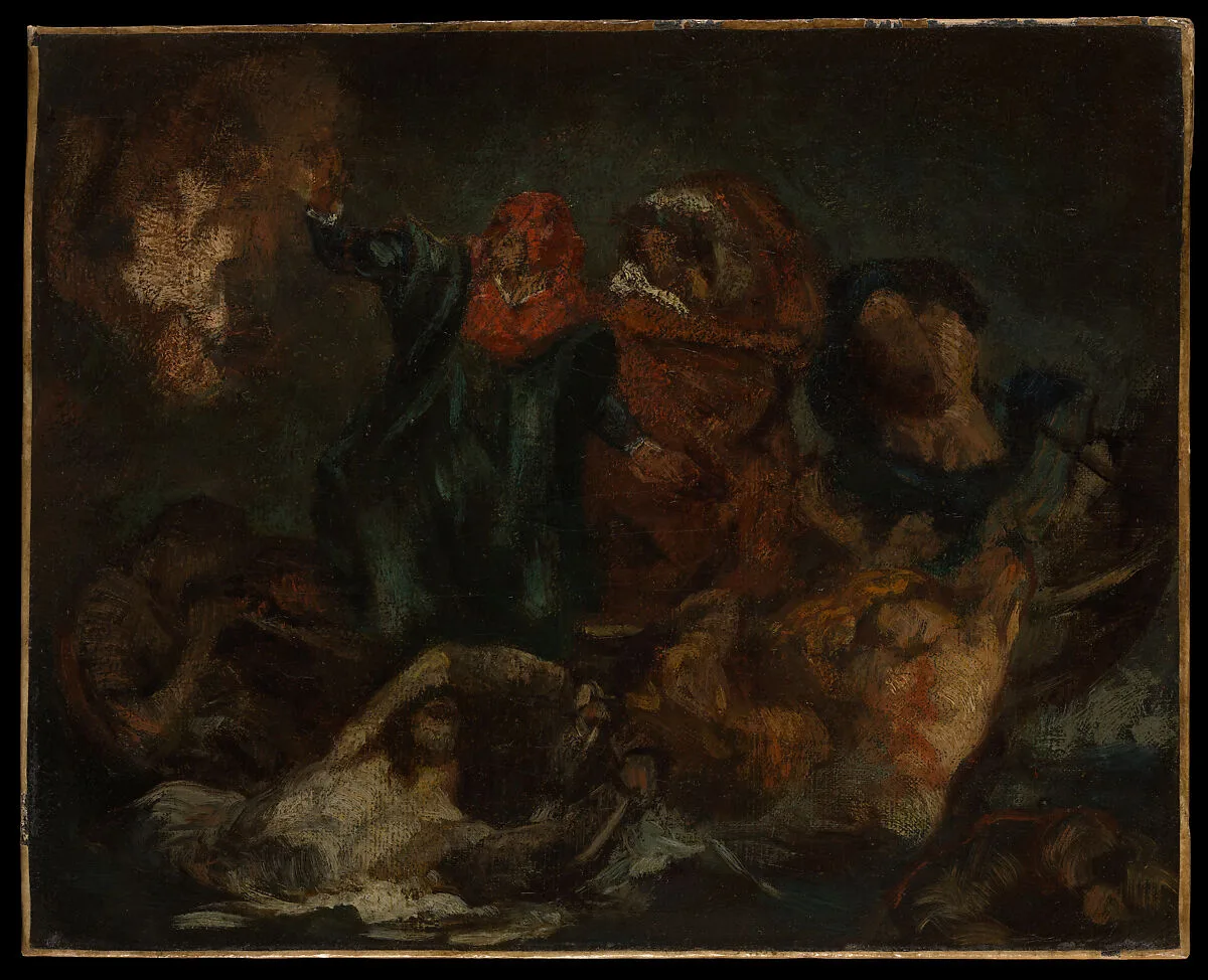 Copy after Delacroix's "Bark of Dante" — Edouard Manet