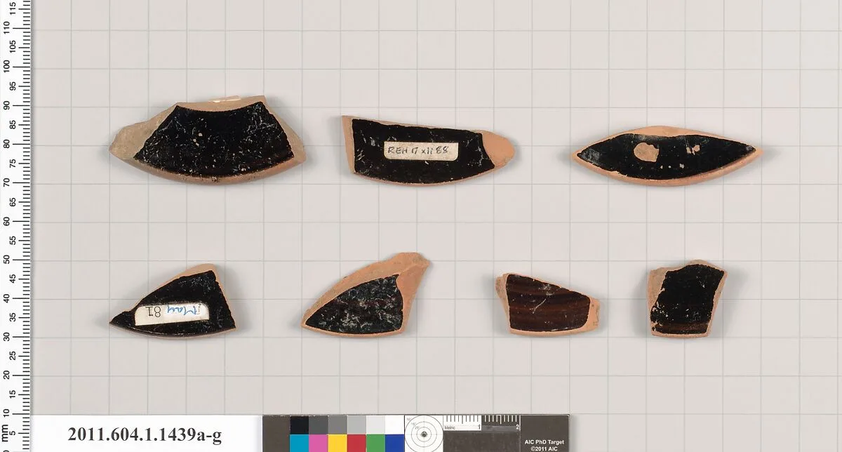 Terracotta fragments of kylikes (drinking cups) — Unknown