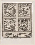Story of Jonah: letters with Jonah and the whale — Marcus Behmer