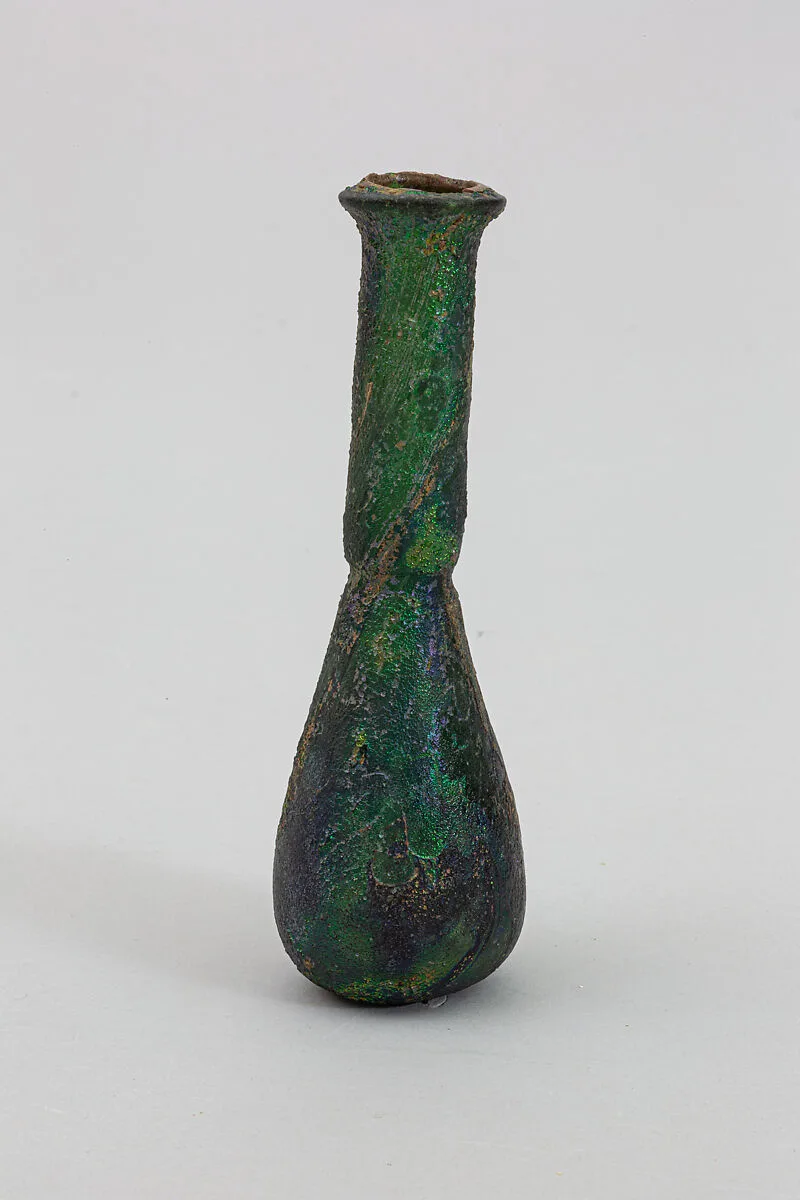 Glass perfume bottle — Unknown