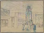 Design for the Interior of a Ship, The Empress of Britain — Sir Frank William Brangwyn