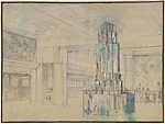 Design for the Interior of a Ship, The Empress of Britain