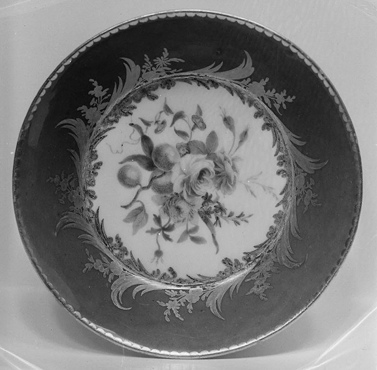 Saucer (one of nine) (part of a service) — Sèvres Manufactory|Cyprien-Julien Hirel de Choisy|Etienne-Gabriel Girard