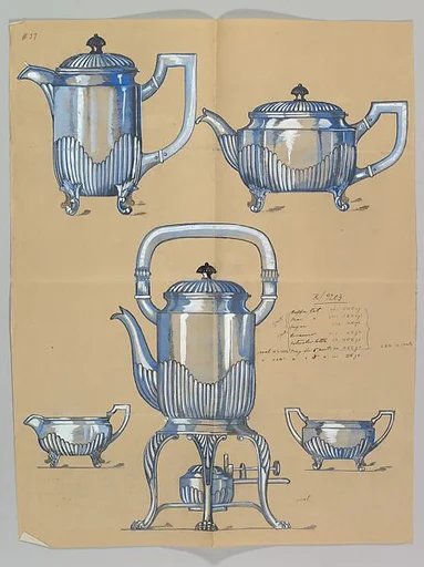 Design for a Silver Coffee and Tea Service