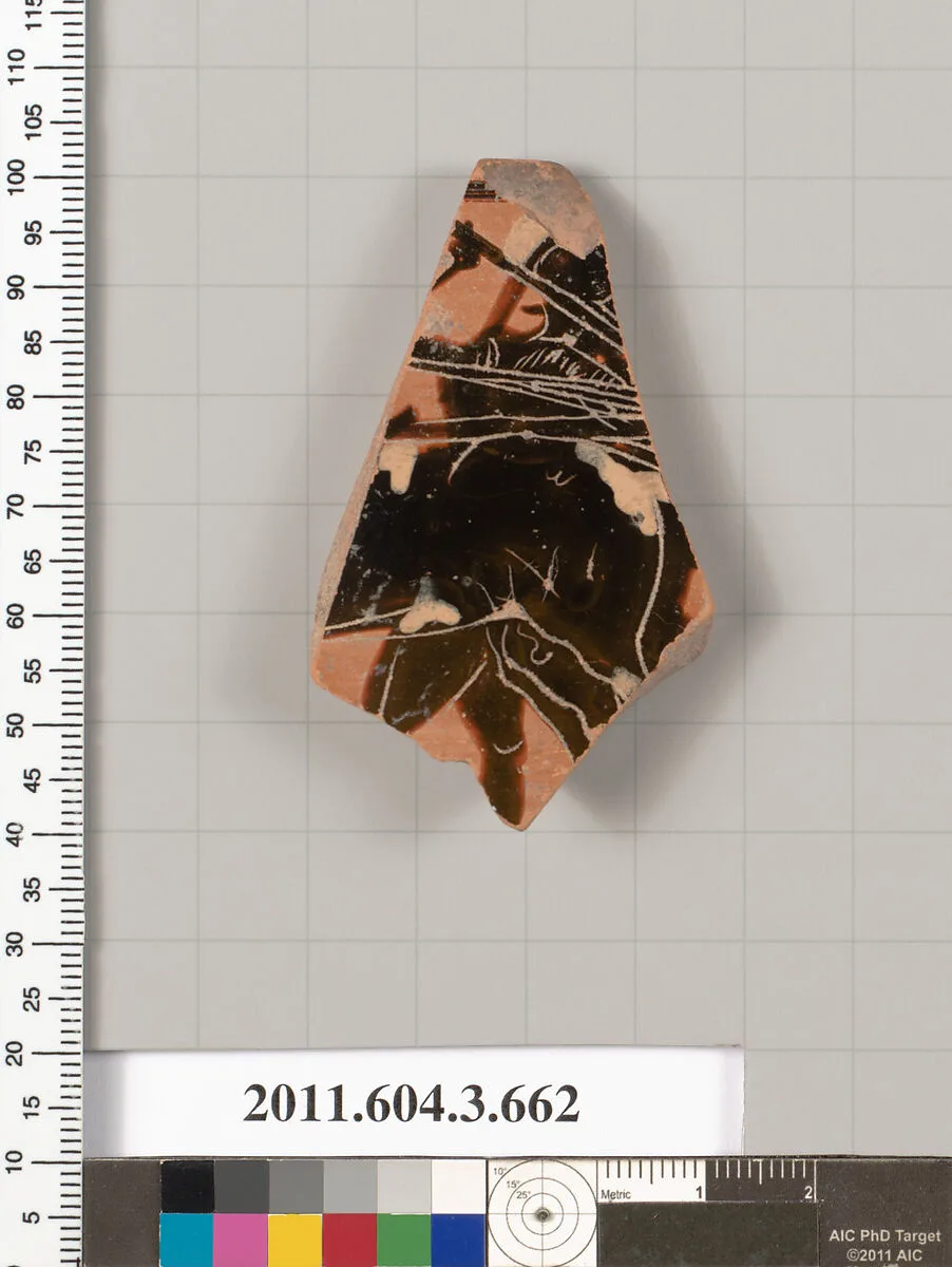 Terracotta fragment of a volute-krater (bowl for mixing wine and water) — Unknown