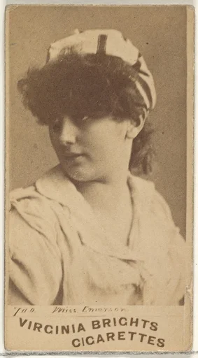 Card 700, Miss Emerson, from the Actors and Actresses series (N45, Type 1) for Virginia Brights Cigarettes