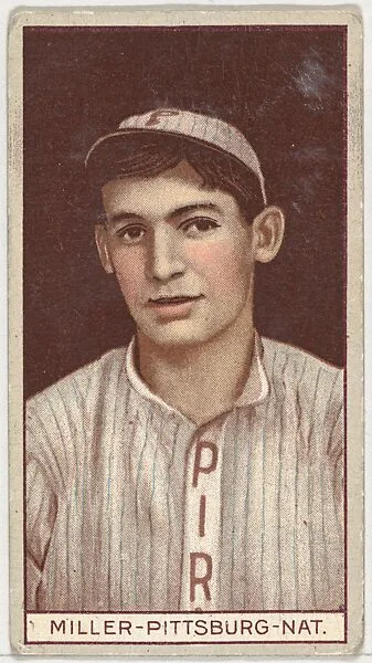 John B. Miller, Pittsburgh, National League, from the Brown Background series (T207) for the American Tobacco Company — American Tobacco Company