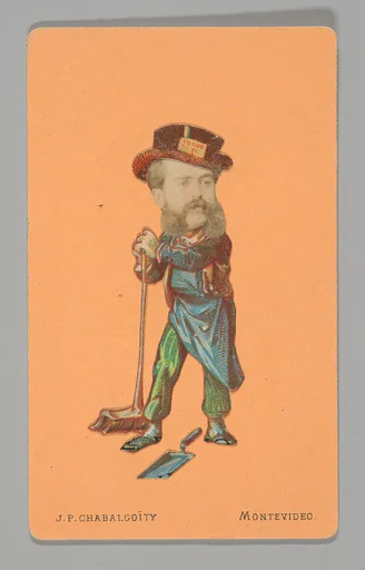 [Photo Collage: Man with Broom and Dustpan]
