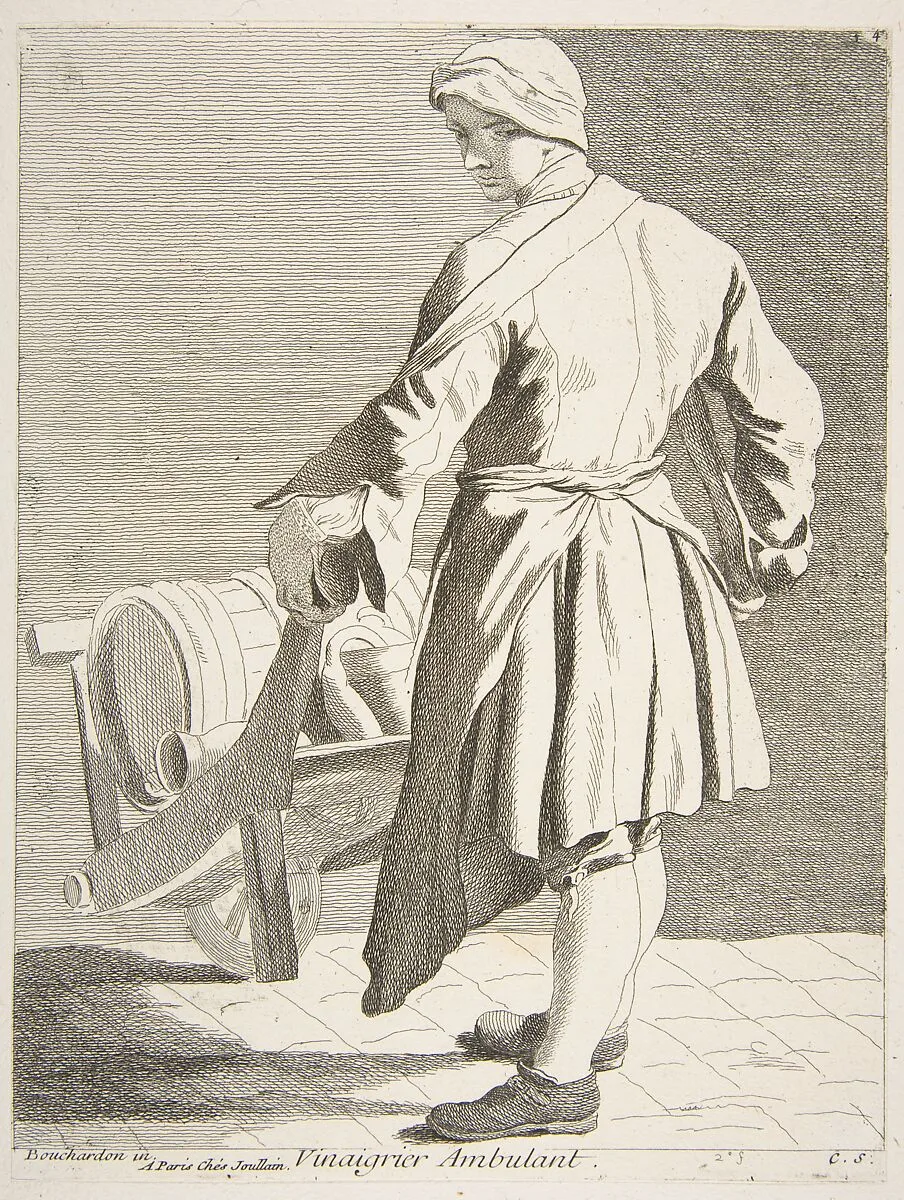 Wandering Vinegar Seller — François Joullain|Edme Bouchardon|Anne Claude Philippe de Tubières, comte de Caylus