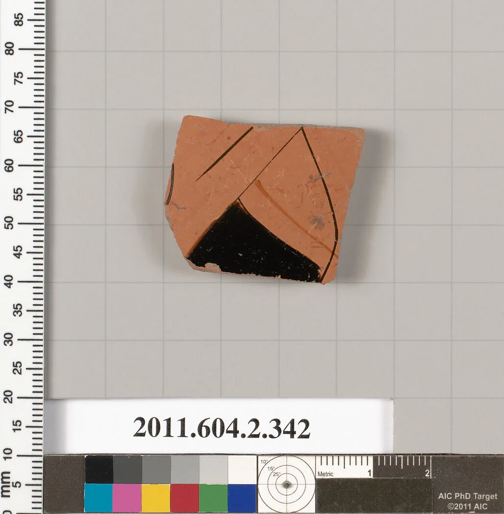 Terracotta fragment of a column-krater (bowl for mixing wine and water) — Unknown