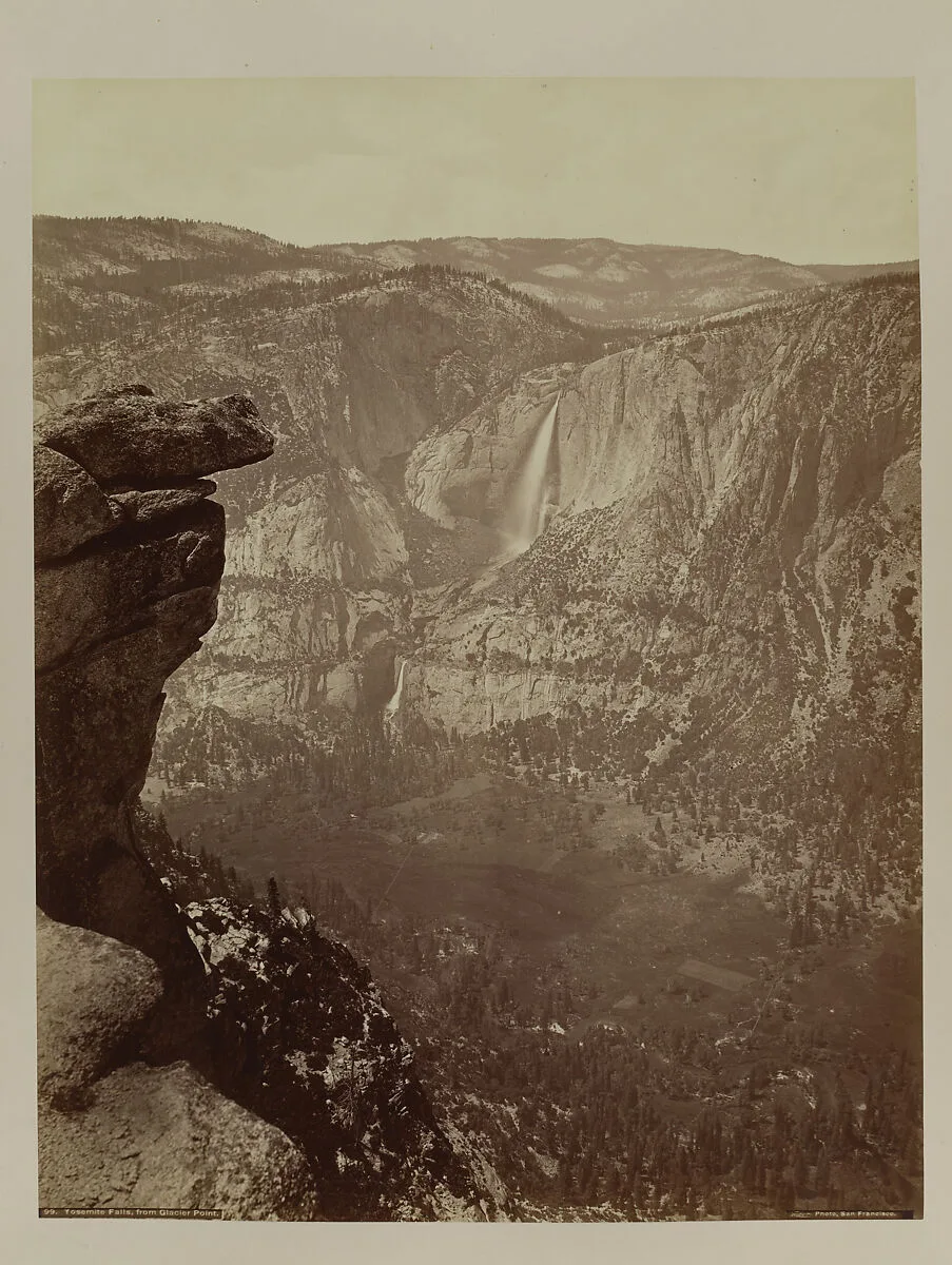 Yosemite Falls from Glacier Point — Carleton E. Watkins