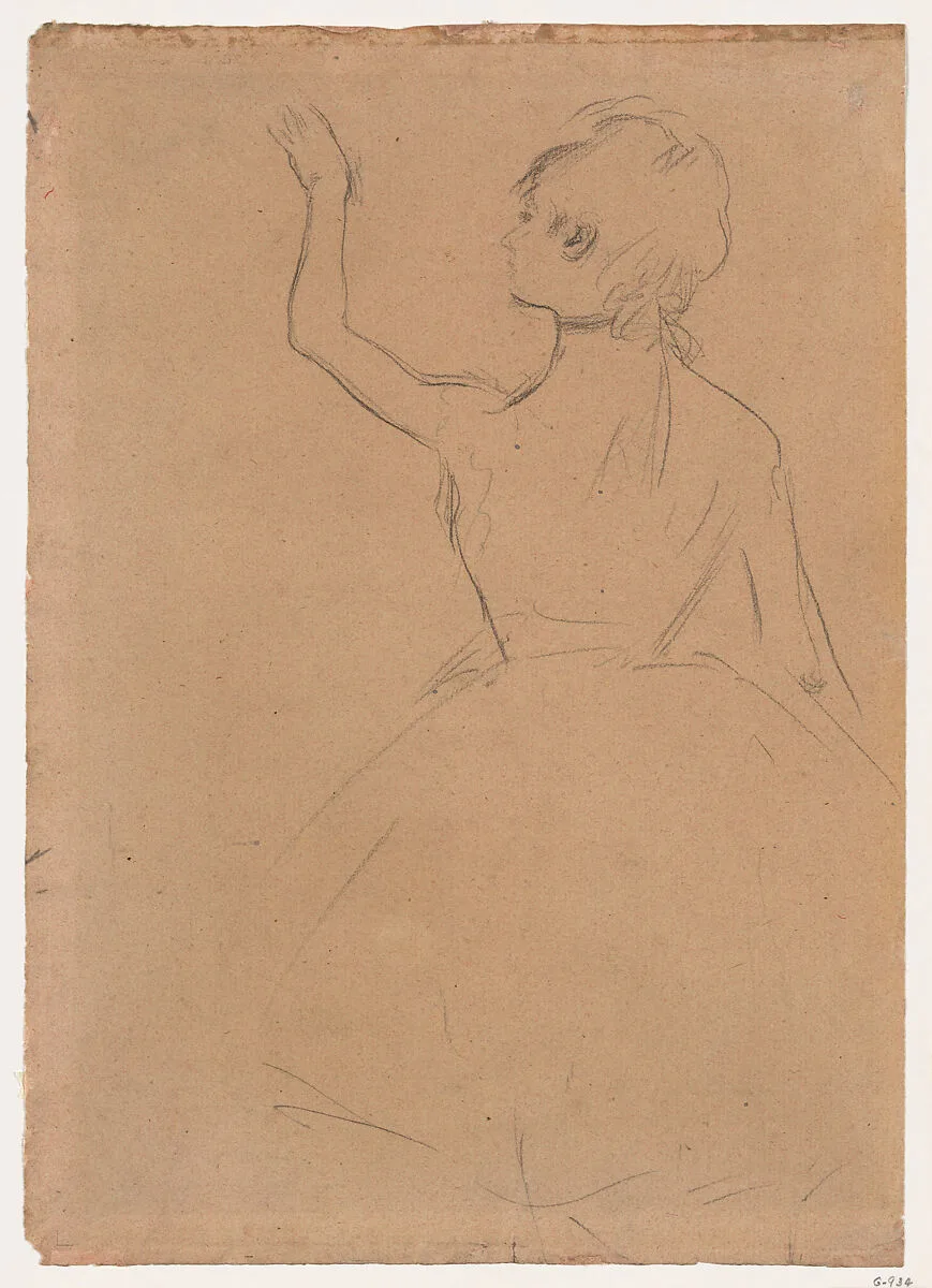 Study of a Ballet Dancer seen from the Back — Edgar Degas