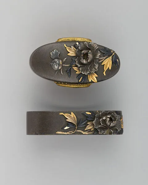 Sword-Hilt Collar and Pommel (Fuchigashira) — Unknown