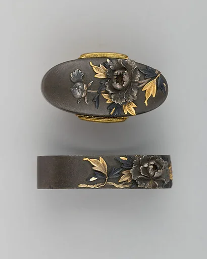 Sword-Hilt Collar and Pommel (Fuchigashira)