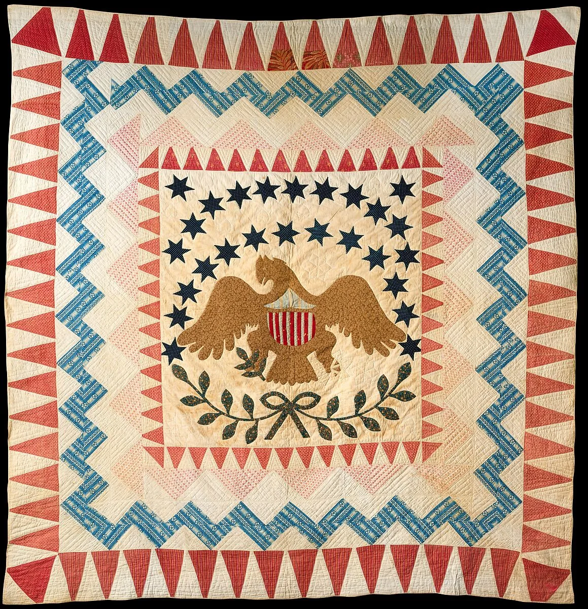 Quilt, Eagle pattern — Unknown