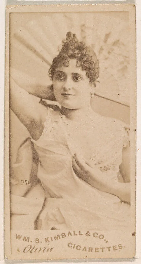 Miss Olivia, from the Actresses series (N203) issued by Wm. S. Kimball & Co. — William S. Kimball & Company