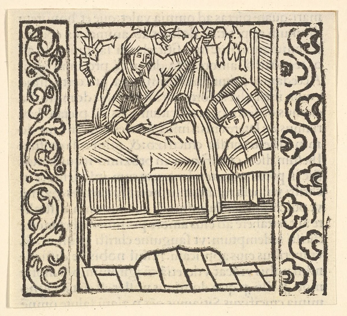 Caring for the Dead, illustration from Speculum Passionis, 1507 — Hans Baldung (called Hans Baldung Grien)