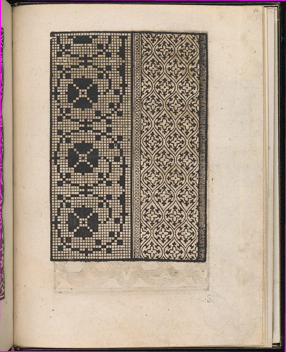 Page from Ein new kunstlich Modelbuch...(Page 50r) — Peter Quentel