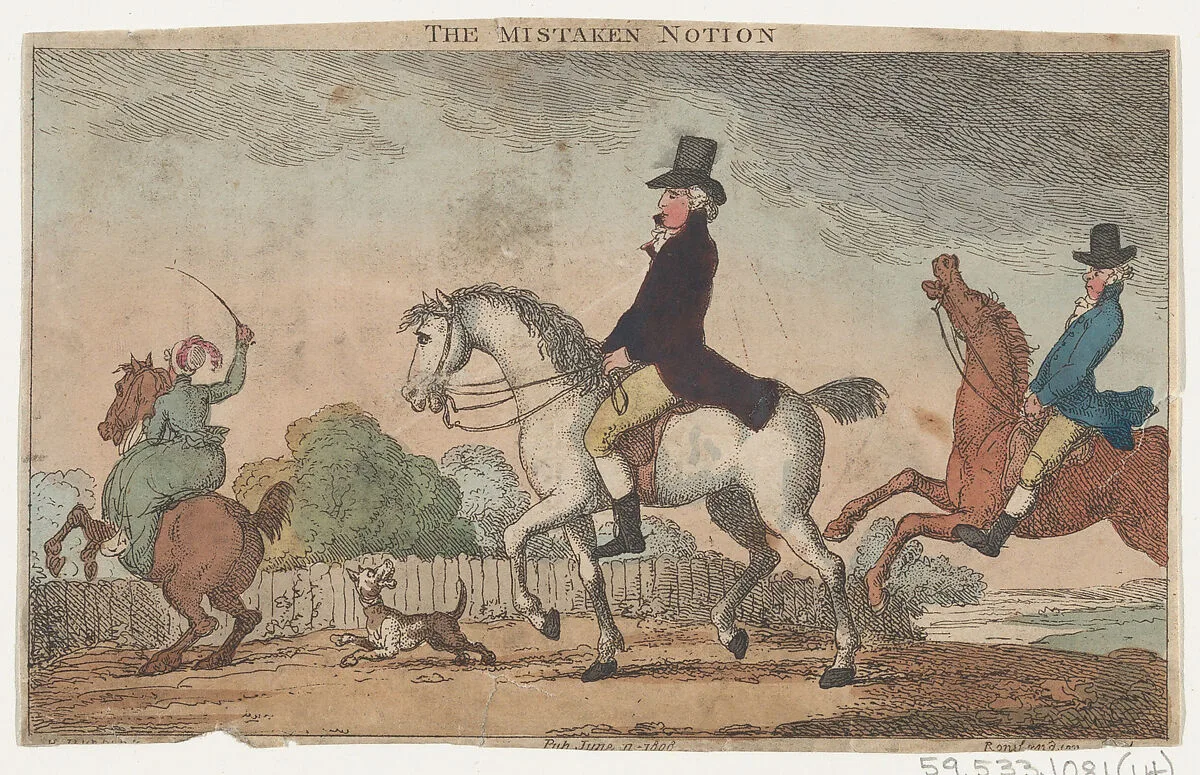 The Mistaken Notion — Thomas Tegg|Thomas Rowlandson|Henry William Bunbury