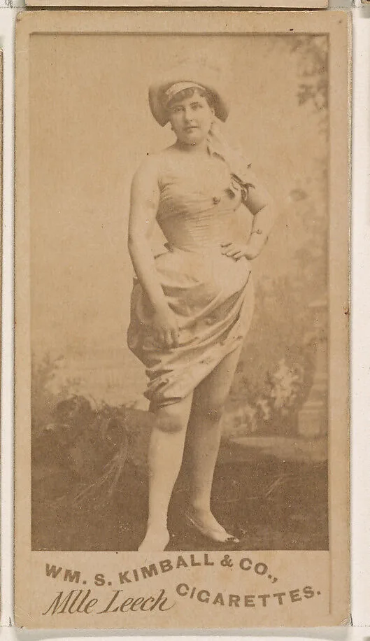 Mlle. Leech, from the Actresses series (N203) issued by Wm. S. Kimball & Co. — William S. Kimball & Company