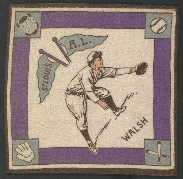 Dee Walsh, St. Louis, American League from Baseball Players Felt Blanket series (B18) — Unknown