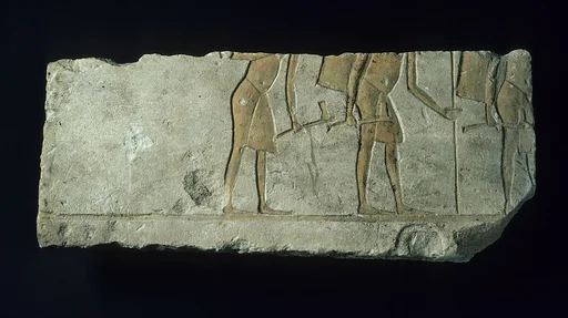 Relief with three soldiers