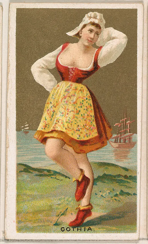 Gothia, from the Dancing Girls of the World series (N185) issued by Wm. S. Kimball & Co. — William S. Kimball & Company