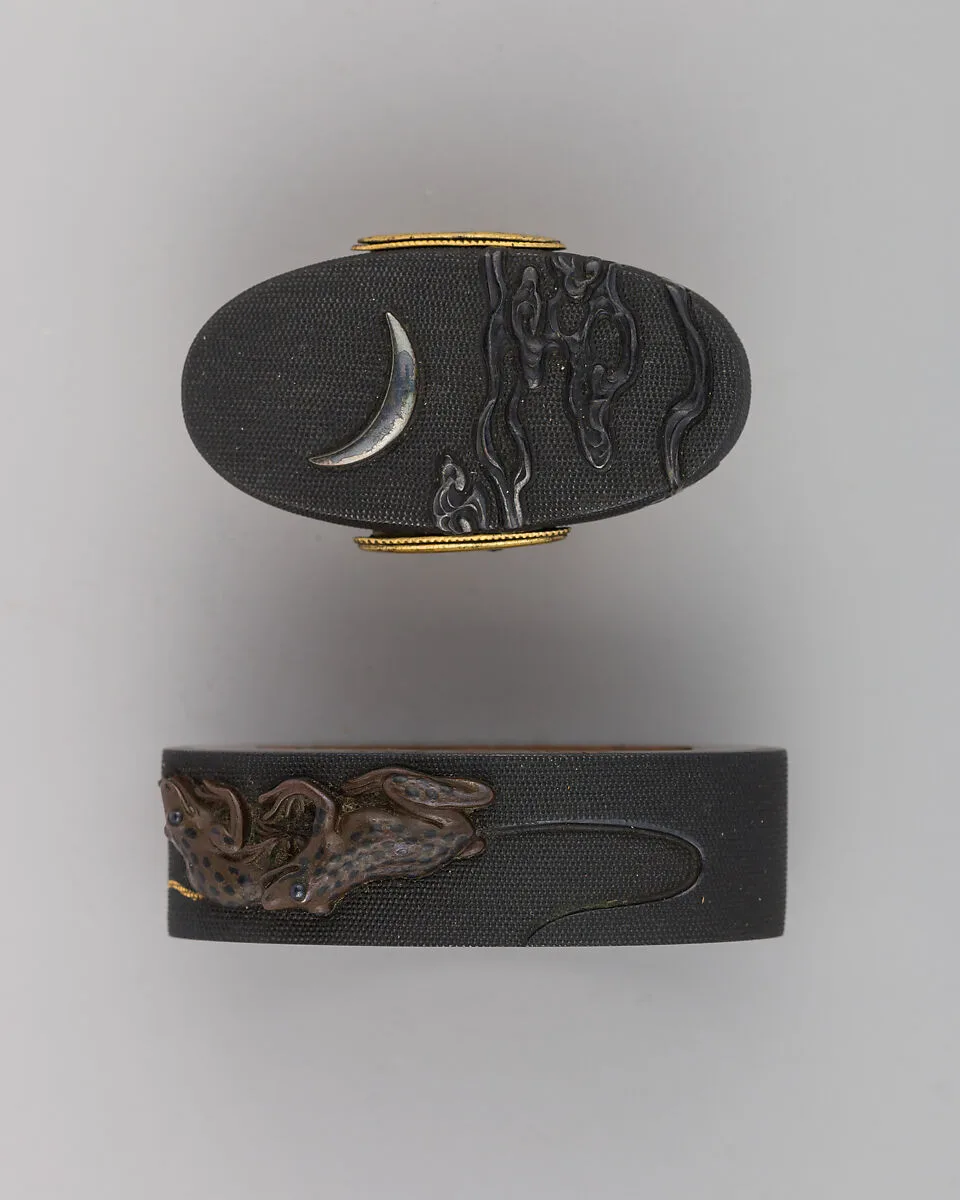 Sword-Hilt Collar and Pommel (Fuchigashira) — Unknown
