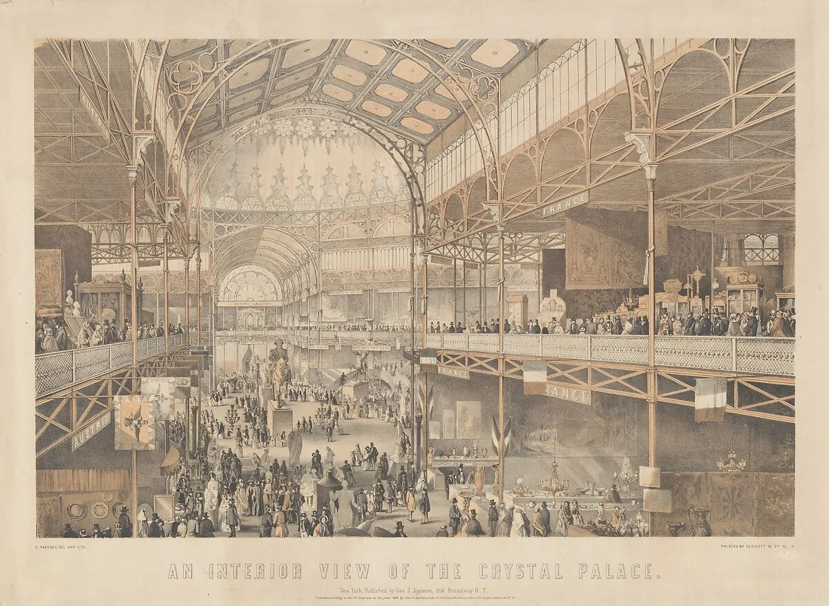 An Interior View of the New York Crystal Palace — Charles Parsons|Endicott & Co.|George S. Appleton, New York