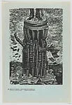 Plate 9: an allegory relating to the lack of freedom in the press efffected during the presidency of Porfirio Díaz , from the portfolio 'Estampas de la revolución Mexicana' (prints of the Mexican Revolution) — Leopoldo Méndez|Taller de Gráfica Popular