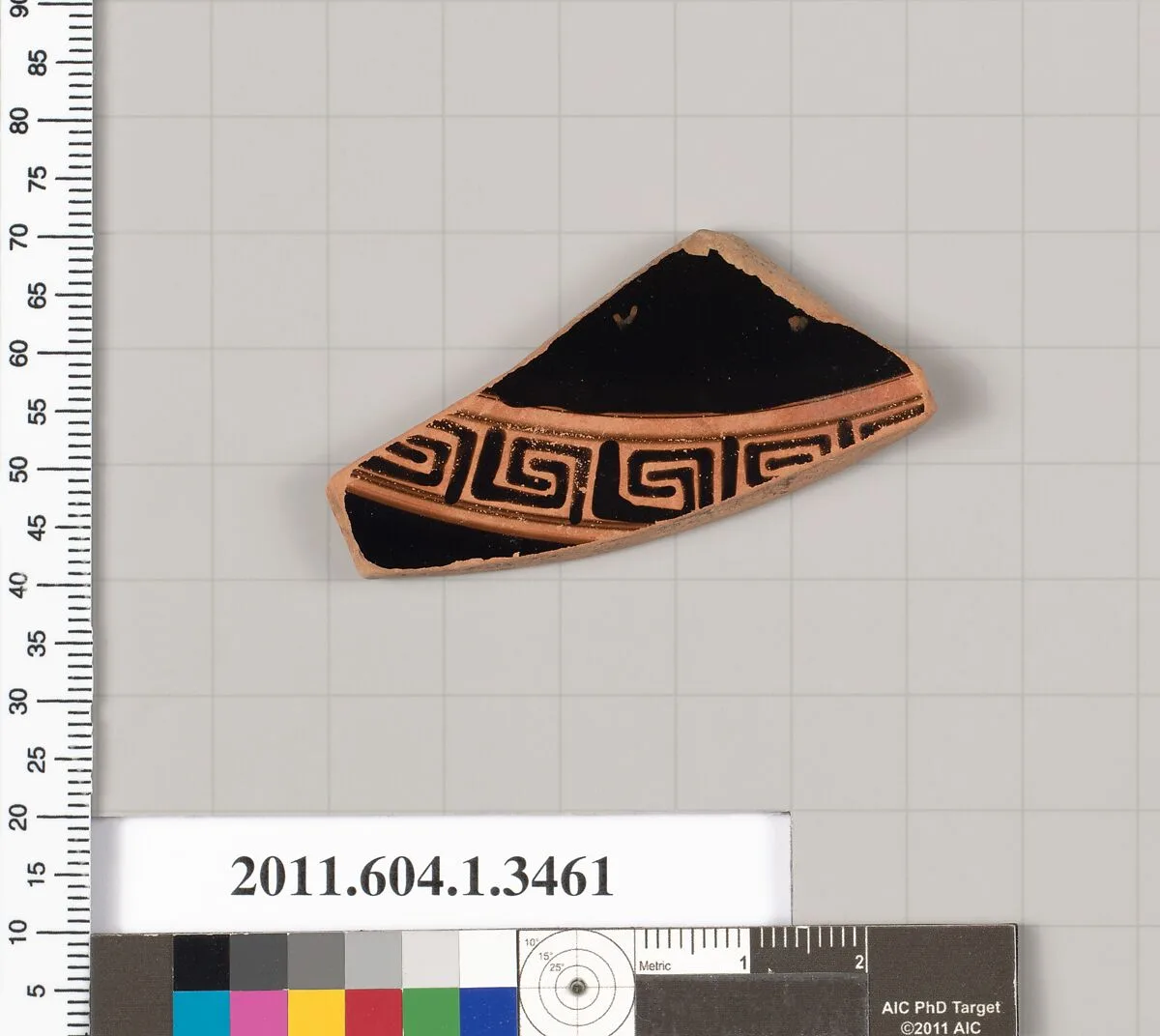 Terracotta fragment of a kylix (drinking cup) — Unknown
