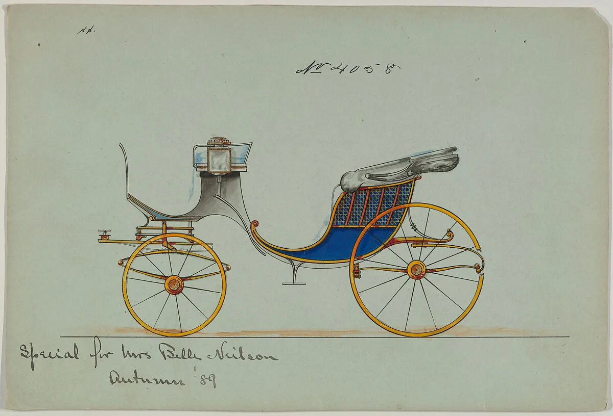Design for Cabriolet or Victoria, no. 4058 — Brewster & Co.|Herman Stahmer
