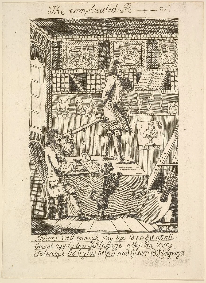 The Complicated R_____n — Jonathan Richardson Sr.|William Hogarth|Richard Livesay