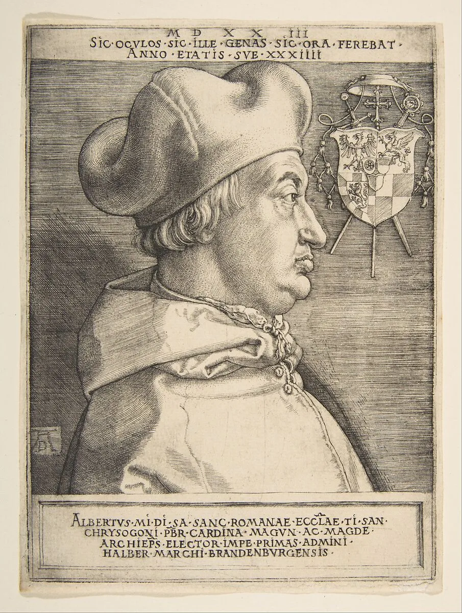 Cardinal Albrecht of Brandenburg — Albrecht Dürer|Cardinal Albrecht of Brandenburg