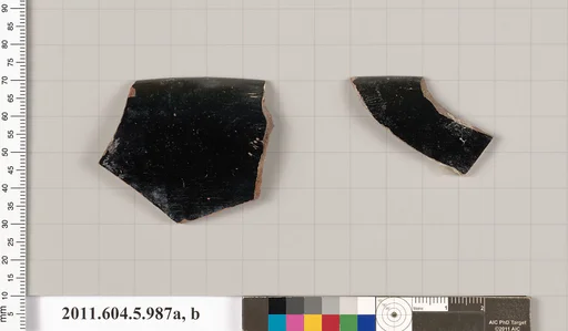 Terracotta rim fragments of kylikes (drinking cups)