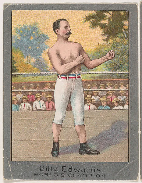 Billy Edwards, from the Champion Athlete and Prize Fighter series (T220), issued by Mecca and Tolstoi Cigarettes — Tolstoi Cigarettes|Mecca Cigarettes