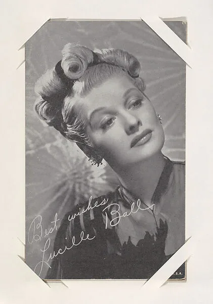 Lucille Ball from Movie Stars Exhibit Cards series (W401) — Unknown