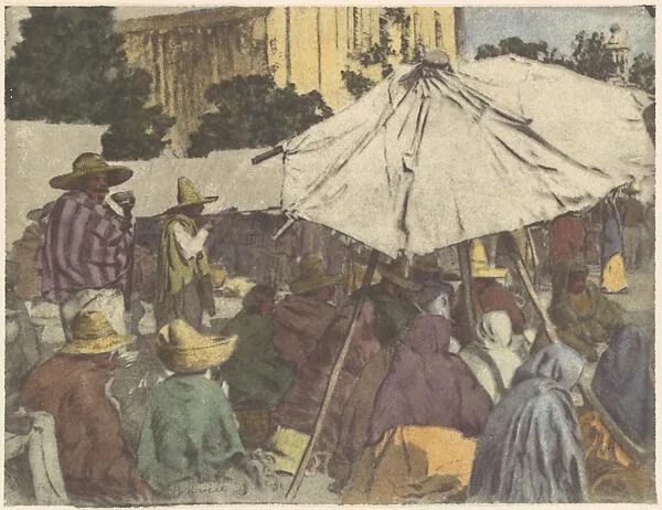 Lunching in the Market Place — Henry Ravell