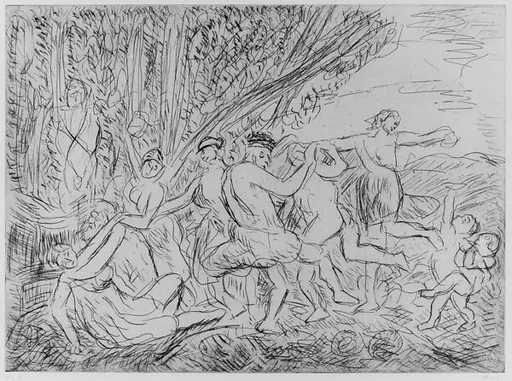 Bacchanal Before a Herm, from ¦The Poussin Project: A Series of Prints after Nicolas Poussin¦