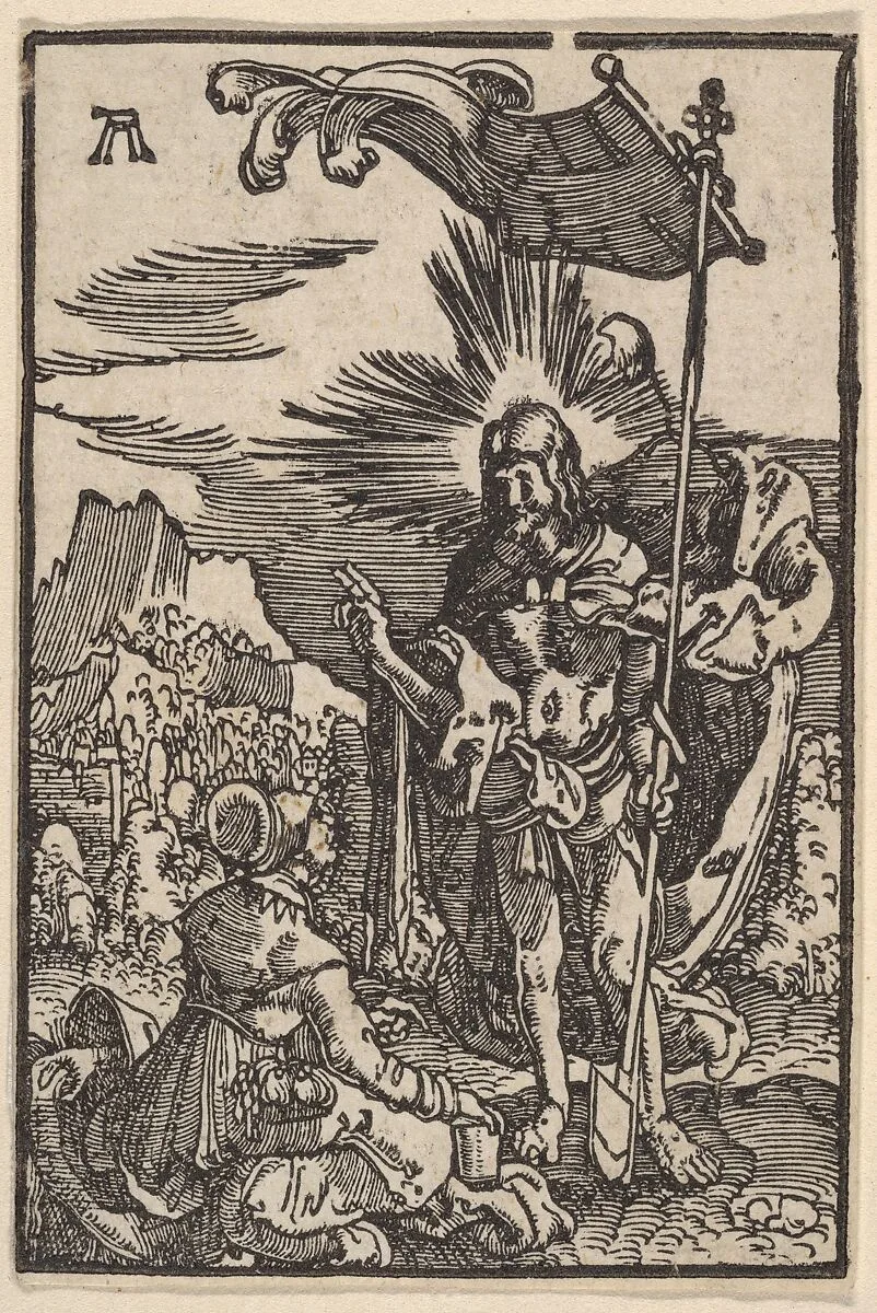Noli Me Tangere, from The Fall and Salvation of Mankind Through the Life and Passion of Christ — Albrecht Altdorfer