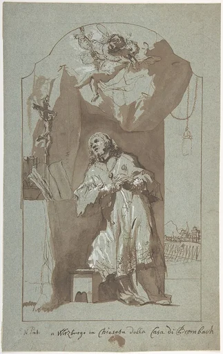 Saint John Nepomuk Praying