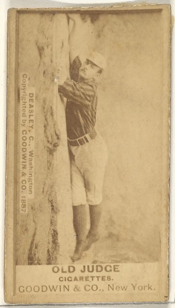 Patrick "Pat" E. Dealy, Catcher, Washington Nationals, from the Old Judge series (N172) for Old Judge Cigarettes — Goodwin & Company