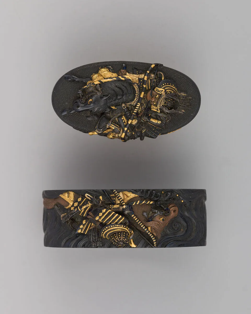 Sword-Hilt Collar and Pommel (Fuchigashira) — Unknown